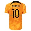 Original Fußballtrikot Niederlande Memphis 10 Heimtrikot WM 2022 Für Herren